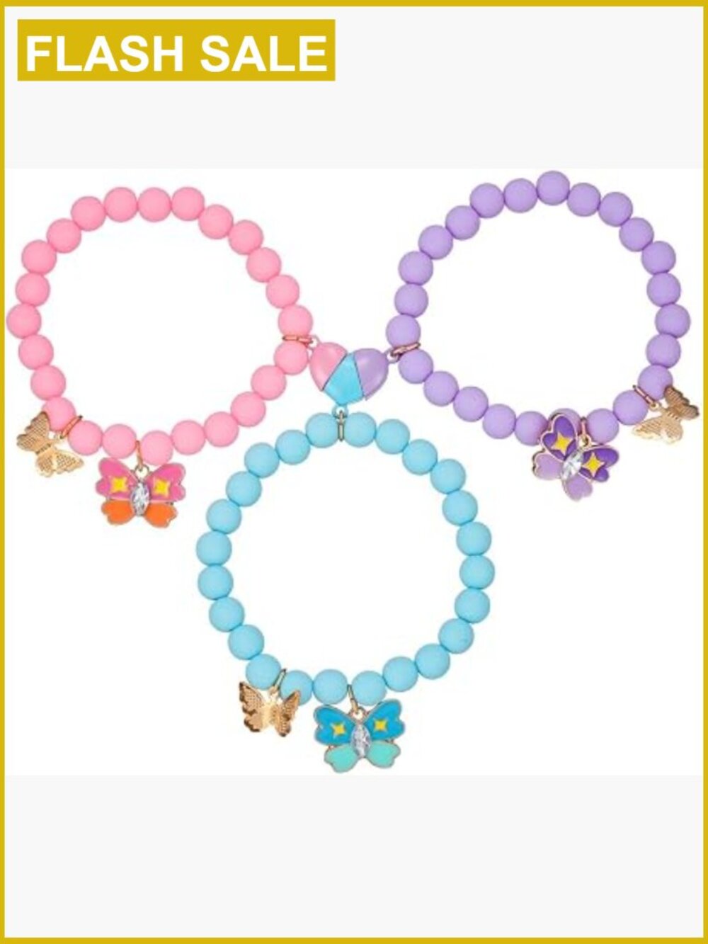 Matching Bracelet Set for 3, Friendship Jewelry Gift, Adjustable Strand